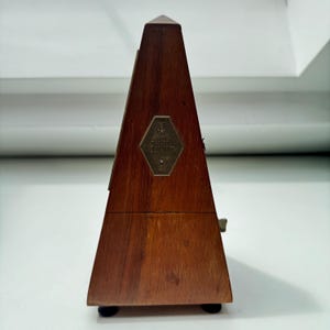 Vintage Maelzel Paquet Wooden Metronome – French Wind-Up Metronome, Fully Working