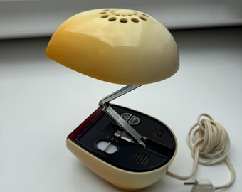 Vintage 1970s Zeitlicht Folding Desk Lamp With Clock – Retro