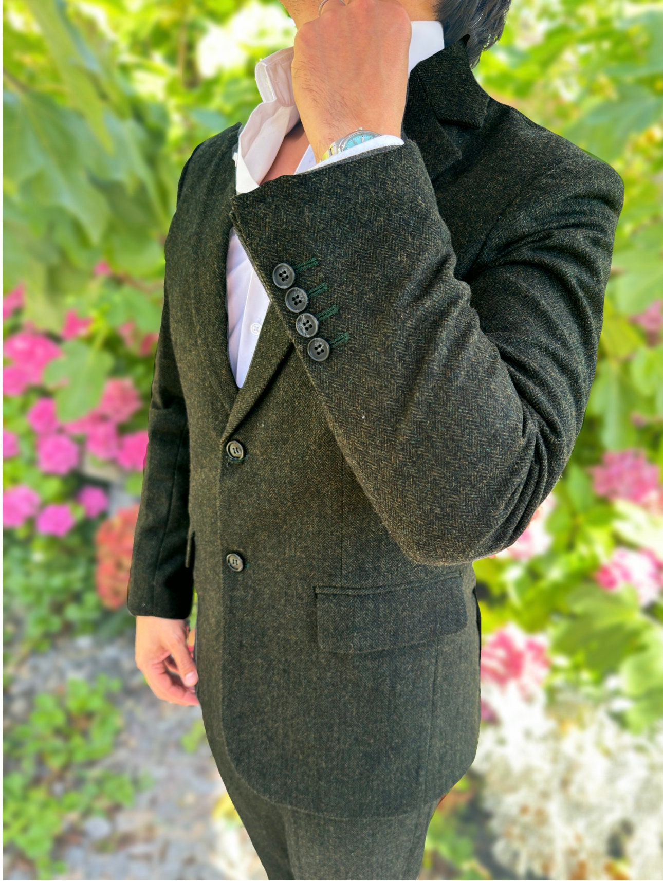 ジャケット・アウター HAND MADE herringbone over wool coat il_fullxfull.6651526418_8efh.jpg