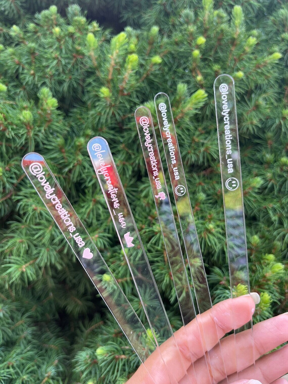 Cake Topper Stick / Clear Sticks for Cake Topper / Clear Sticks