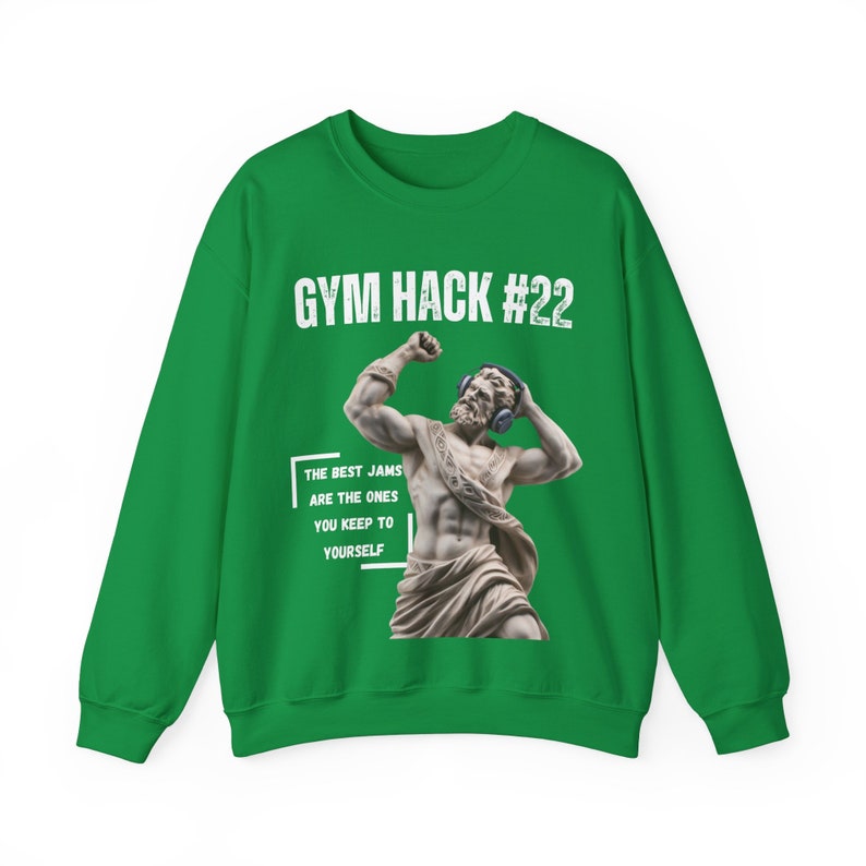 Gym Hack Jams Sweatshirt, Funny Sweatshirt, Pump Cover, Fitness Lover