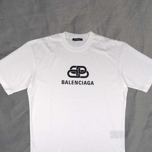 Balenciaga Logo Tee Etsy