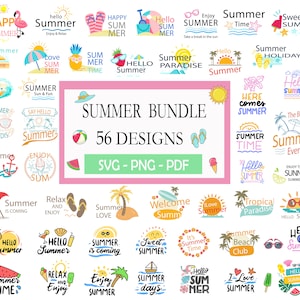 Summer Bundle SVG, Beach Svg, Summertime svg,Funny Beach Quotes Svg,Summer Cut Files, Summer Quotes Svg,Svg files for cricut,Beach Shirt Svg