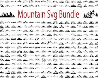 Pacchetto SVG di montagne e foreste: 310 disegni clipart