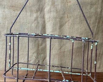 Antique French Zinc Bottle Drying Rack, Counter Mug Tree Stand