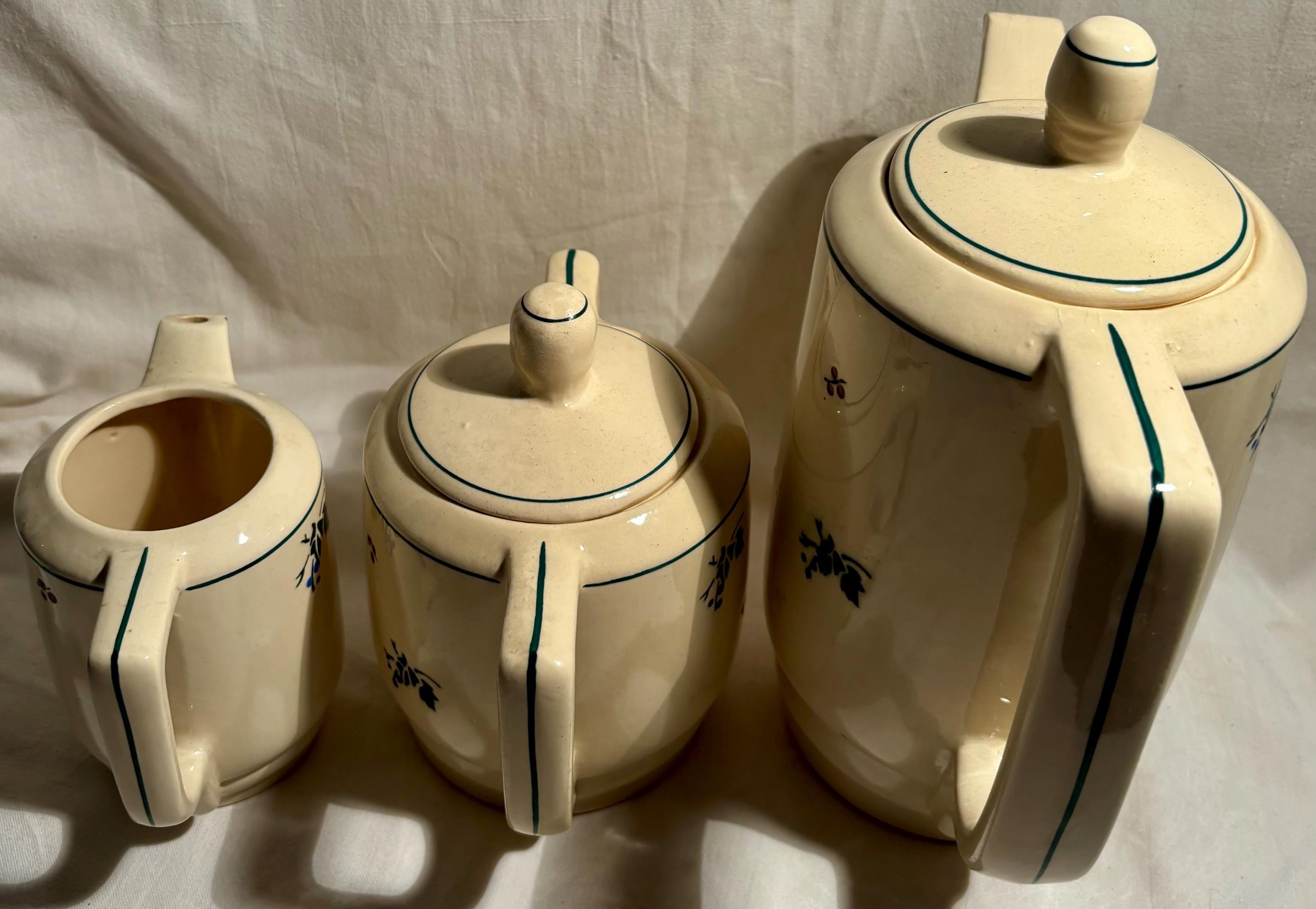 St Amand French Floral Earthenware Tea Set - Etsy