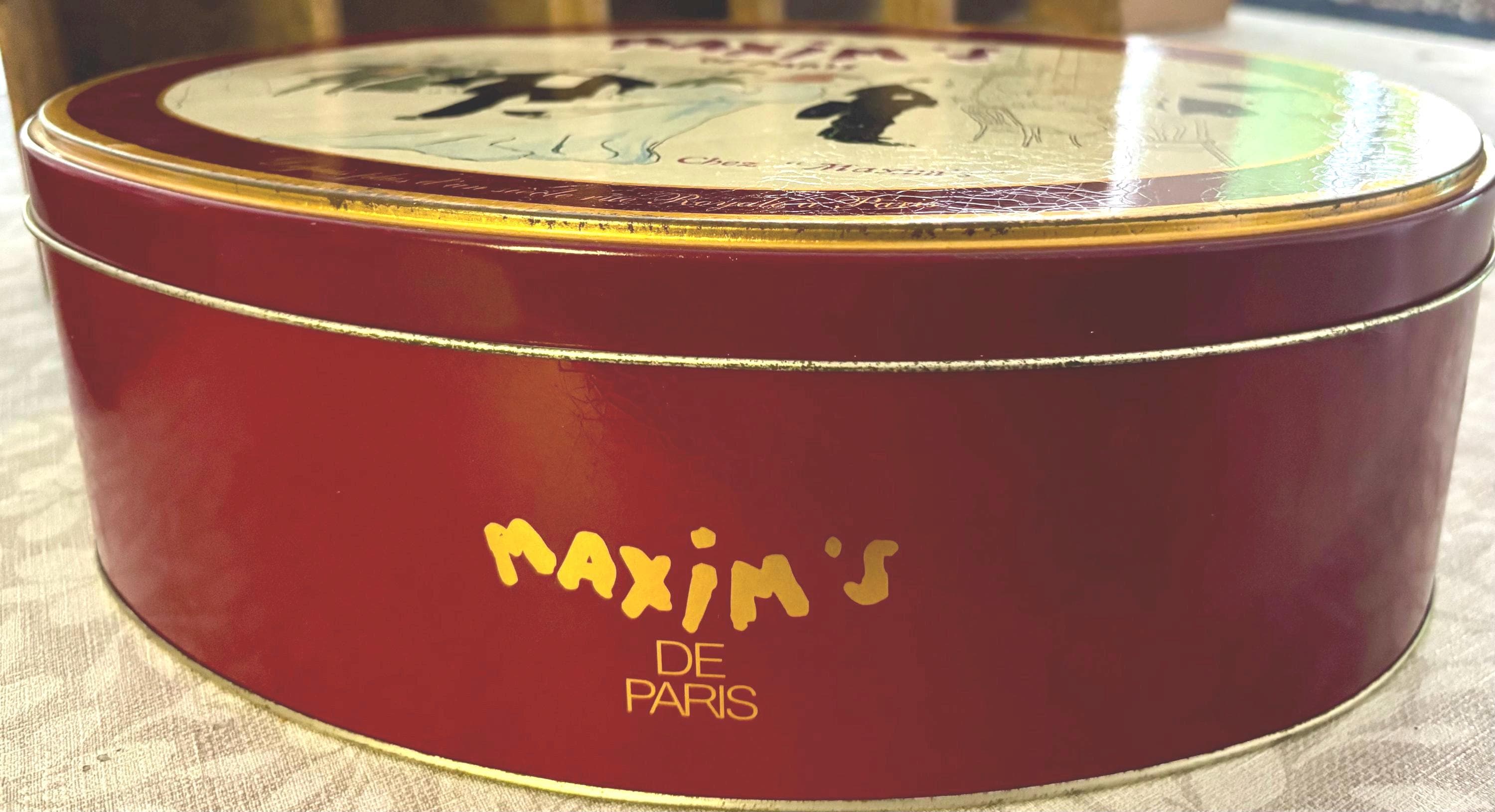 Vintage French Maxims De Paris Keepsake Oval Tin - Etsy