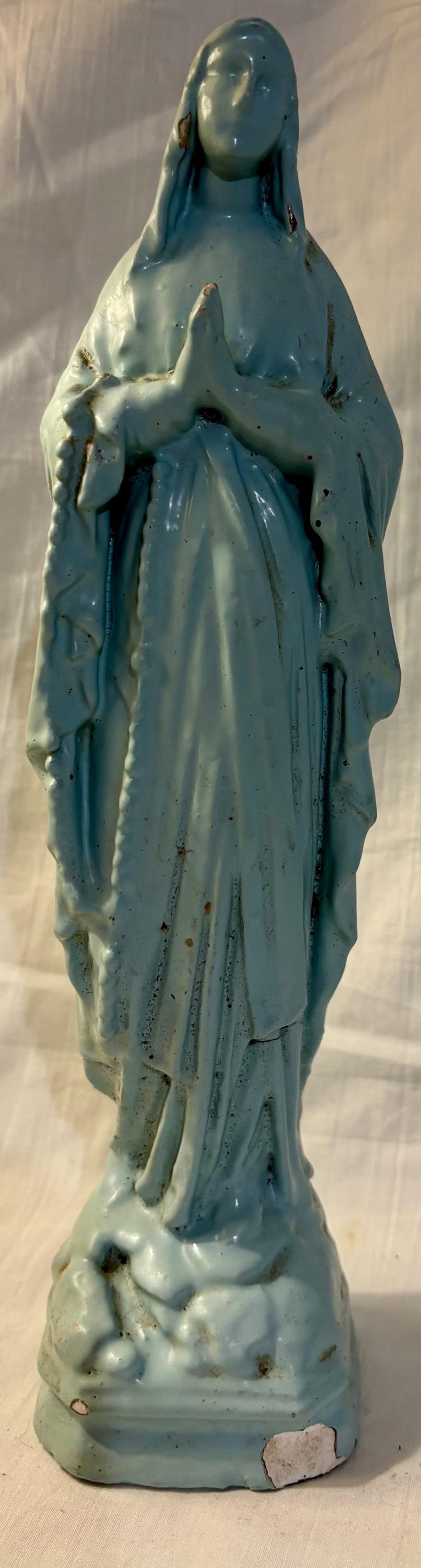 Vintage French Our Lady of Lourdes Figurine - Etsy