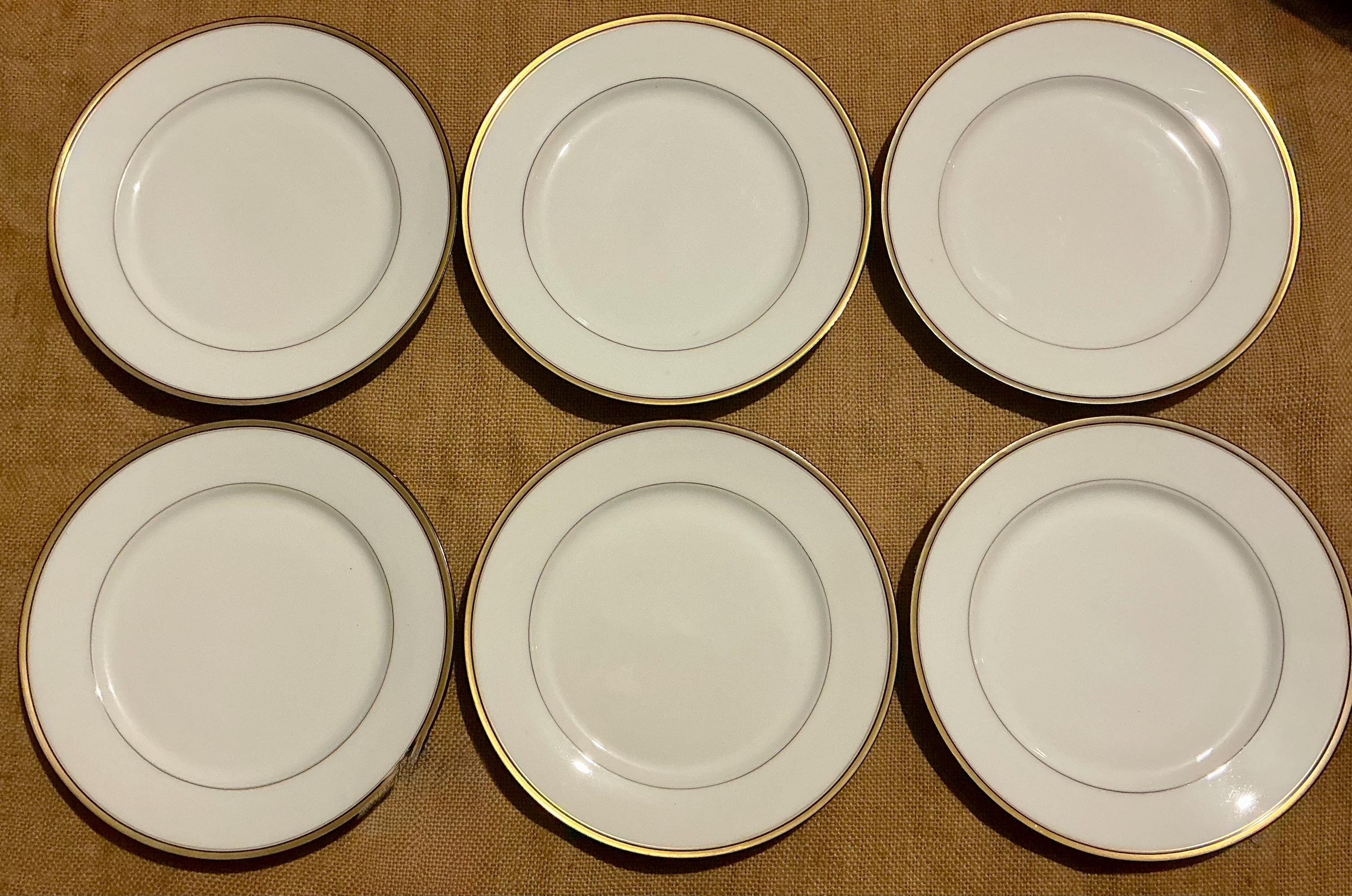 Lenox Federal 24kt Gold Plate Set of 6, V Monogram - Etsy