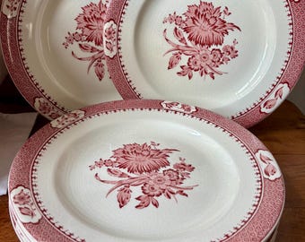 Vintage Booths Silicon China in Elite Border Pattern Tureen Dish
