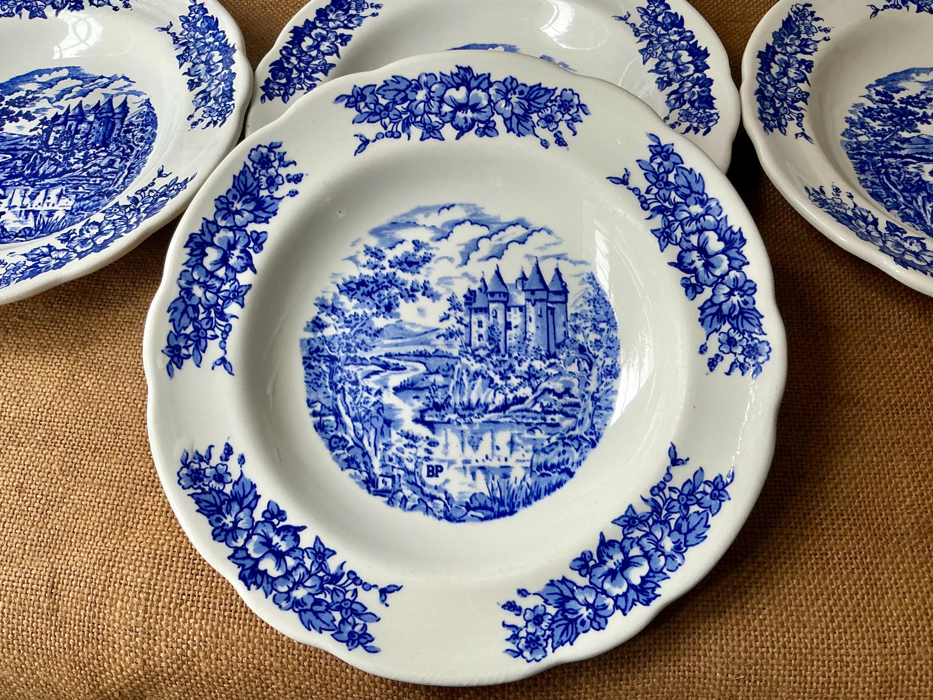 【仏ヴィンテージ】サルグミンヌ PYROBLAN 4枚まとめ Vintage Pyroblan Porcelain - Etsy
