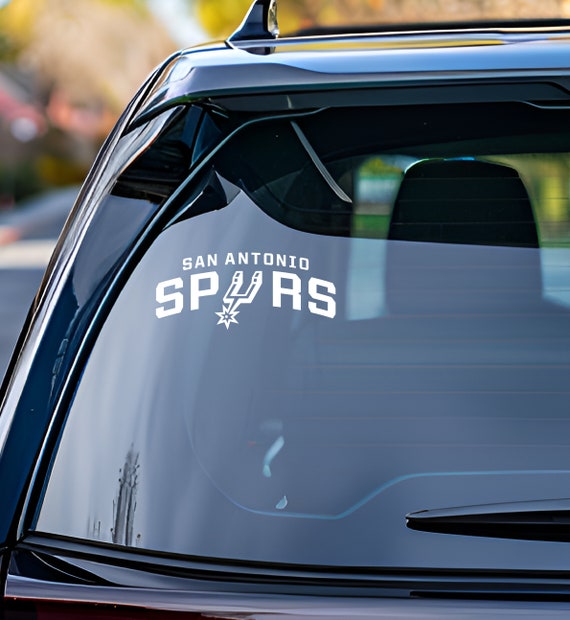 San Antonio Vinyl Decal, Spurs Car Window Sticker, Spurs Decal for Window, San Antonio Basketball Sticker Decal