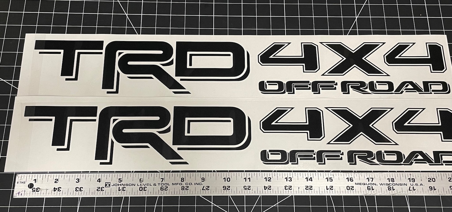 Two Color Decals 2x TRD 4x4 off Road Dual Color Decals for Tacoma Tundra, Bedside Vinyl ...