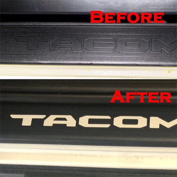 TRD PRO Vinyl Decals Gloss Red Vinyl Letter Decals For Toyota Tacoma TRD PRO Grille (2016-2022) - Easy Apply Stickers Toyota Tacoma Grille Letters - Foto 8