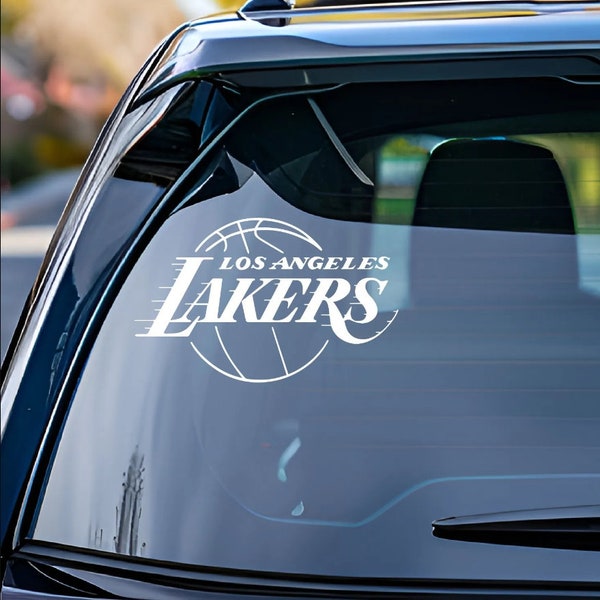 LA Lakers Vinyl Decal, Lakers Car Window Sticker, Lakers Decal for Window, Lakers Basketball Sticker Decal