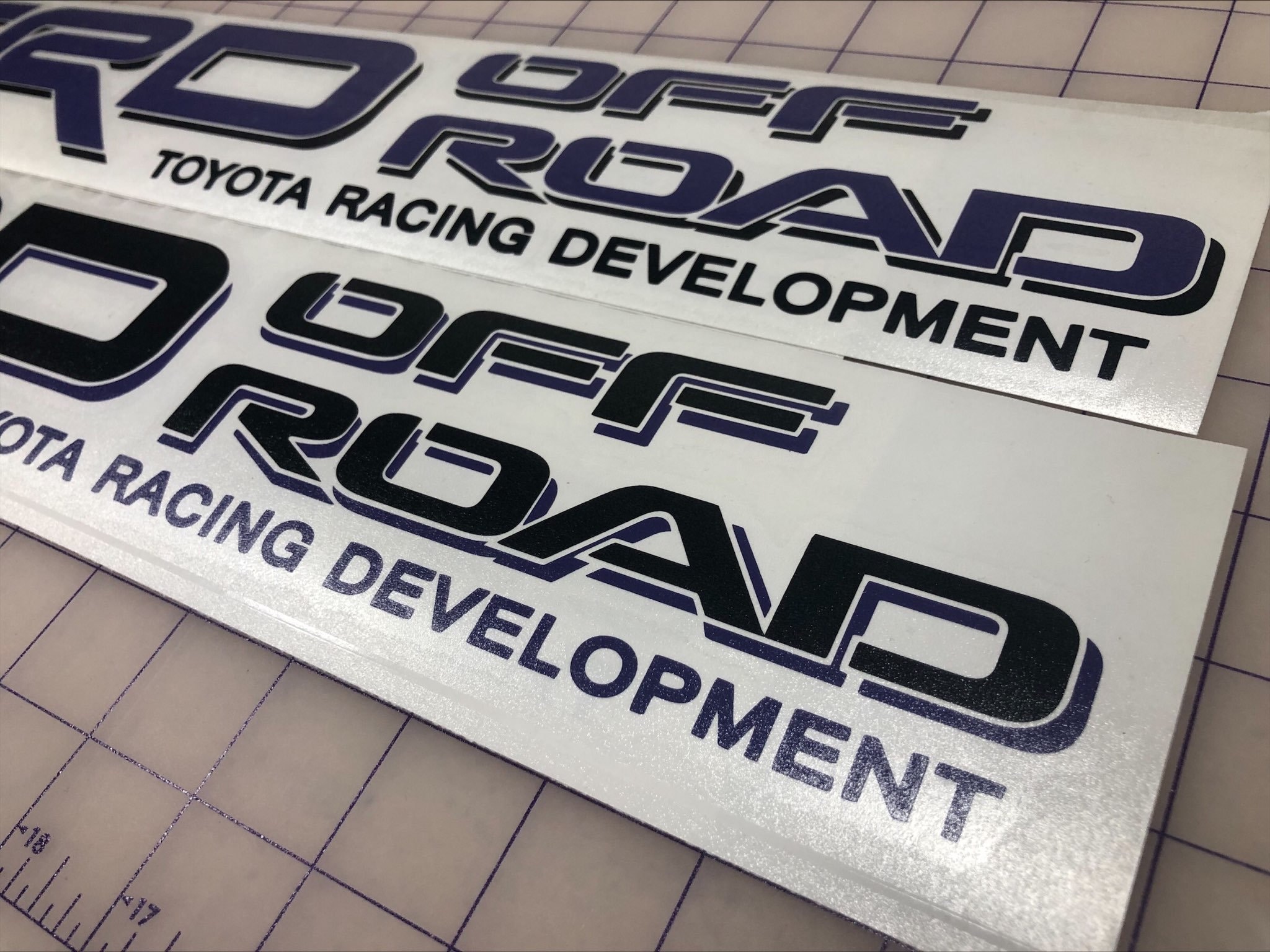 2x TRD off Road Dual Color Decals for Toyota Tacoma Tundra, Bedside ...