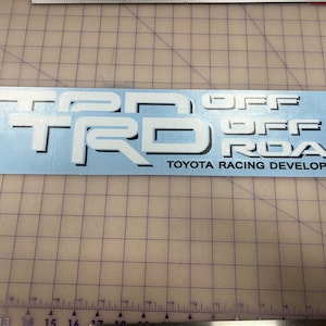 2x TRD Off Road Dual Color Decals For Toyota Tacoma Tundra, Bedside Vinyl Decal for Tacoma Tundra, Set of 2 Tacoma TRD Off Road Decals
