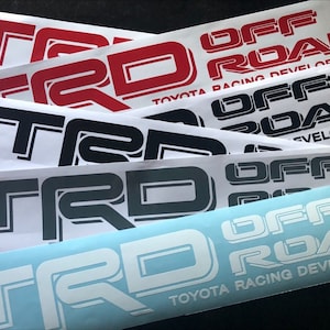 2x TRD Off Road Decals For Toyota Tacoma Tundra, Bedside Vinyl Decal for Tacoma Tundra, Set of 2 Tacoma TRD Off Road Decals