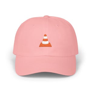 Gorra estilo "dad hat" con bordado de cono de tráfico / Gorra minimalista con cono de seguridad imagen 14