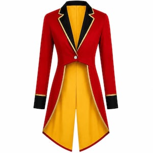 Caine Ringmaster Jacket Digital Circus Cosplay Coat Handmade Red Black Victorian Tailcoat Halloween Coat