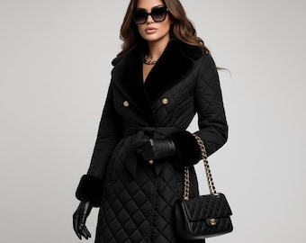 quilted faux leather dress Faux Leather Lace Illusion Midi Dress – bebe