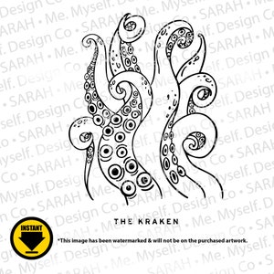The Kraken (Digital SVG Download)