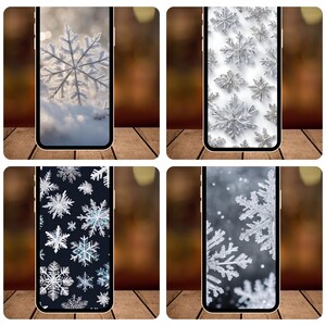 Snowflake Phone Wallpaper; Snowflake Lockscreen Wallpaper; Snowflake Phone Wallpaper