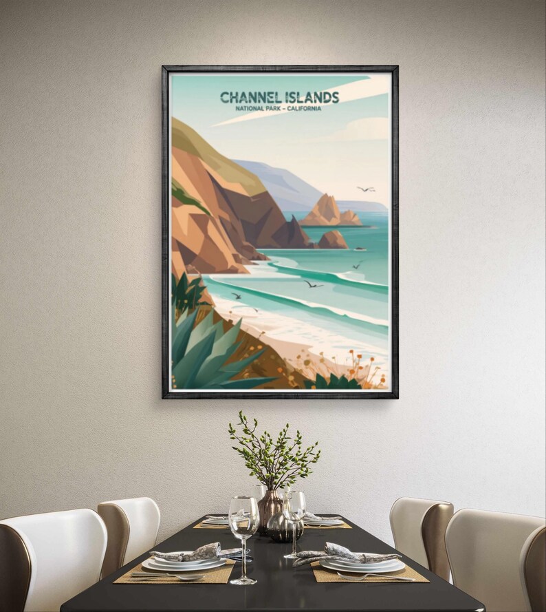 チャンネル諸島国立公園ポスター：ヴィンテージ・カリフォルニア沿岸アート 画像 8