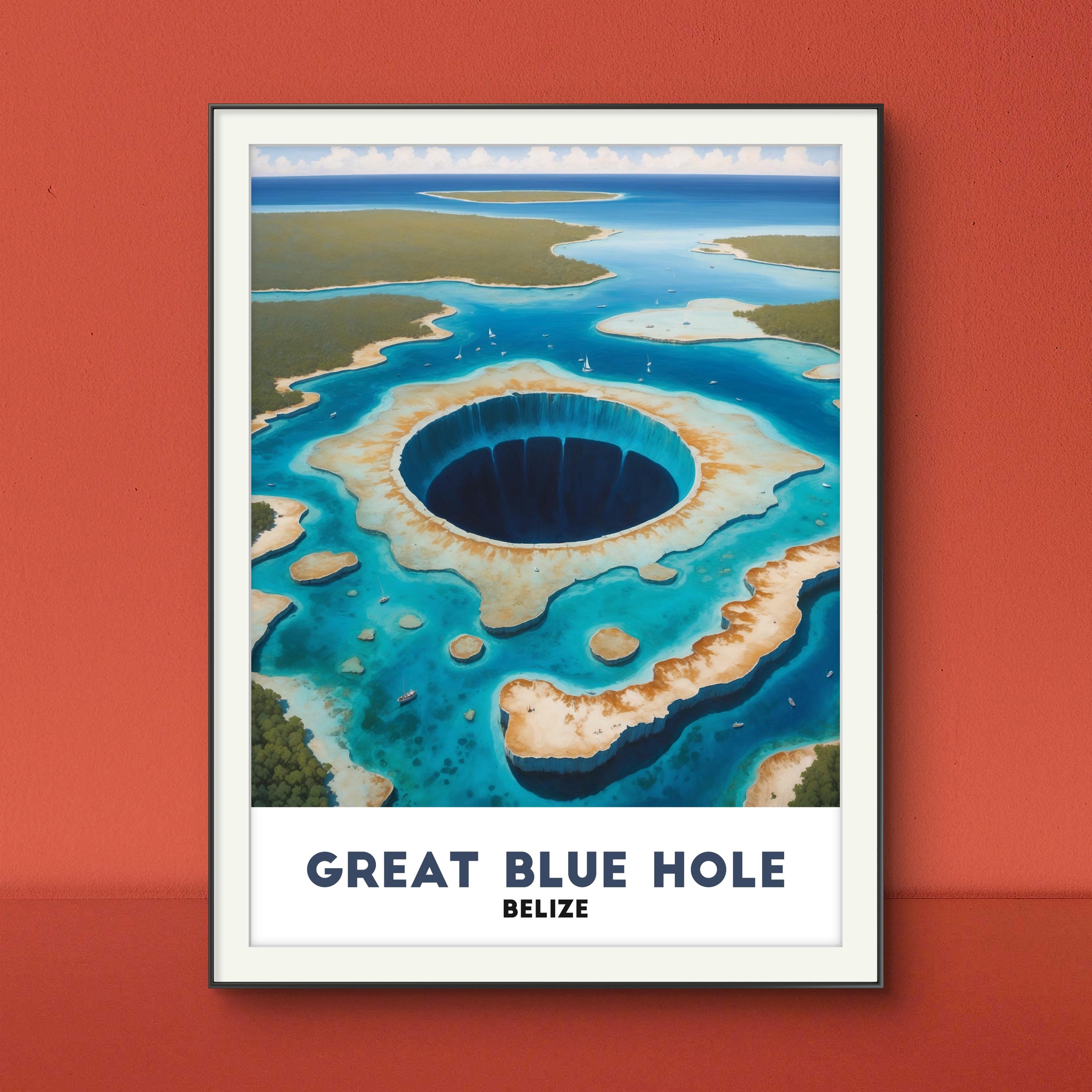 Belize Blue Hole Painting By Olga Nikitina | Pixels