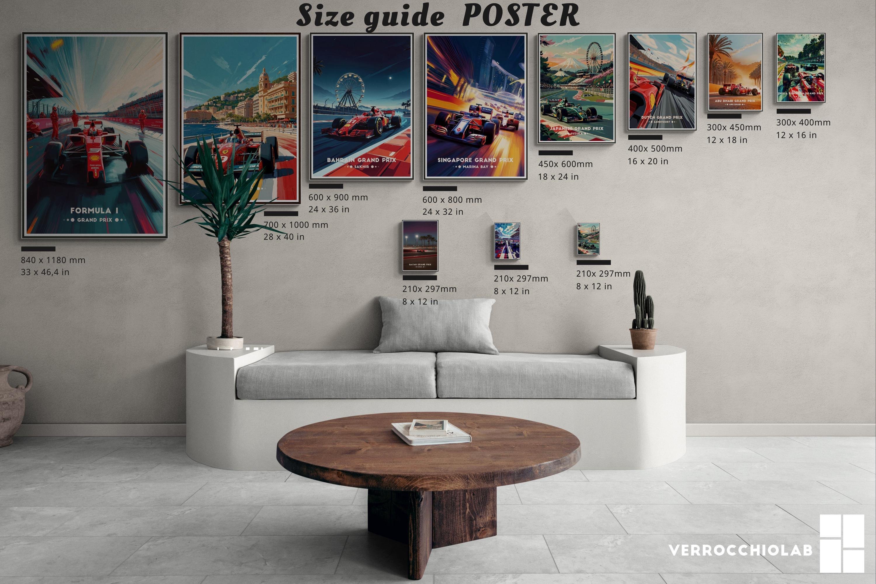 日本グランプリポスター：鈴鹿F1レーシングアートプリント - Etsy 日本