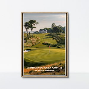 Winnapaug Golf Poster: Rhode Island Coastal Course Print image 1