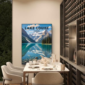 Lake Louise Canada Poster - Gelassene Schönheit der kanadischen Rockies Lake Luise Wall Art