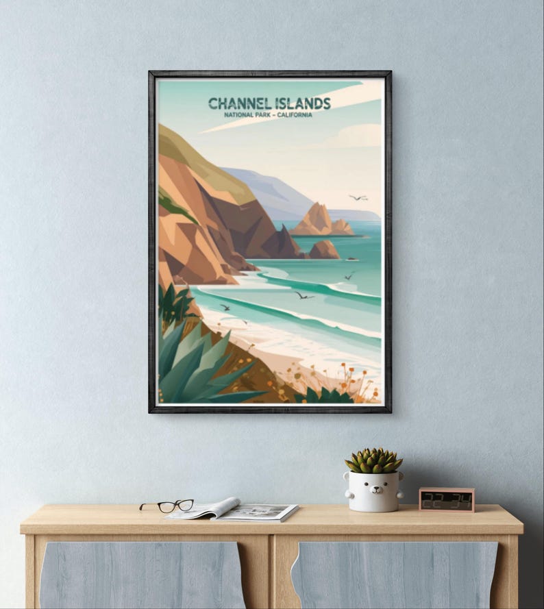 チャンネル諸島国立公園ポスター：ヴィンテージ・カリフォルニア沿岸アート 画像 6
