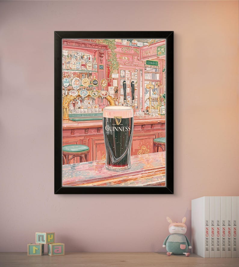 Irish Pub Guinness Poster - Klassisches Pint Wandkunst Dekor Bild 8