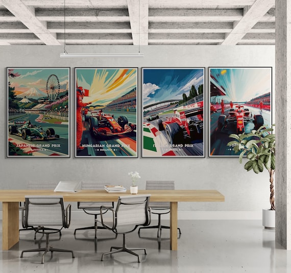 Japanese Grand Prix Poster: Suzuka F1 Racing Art Print - Etsy