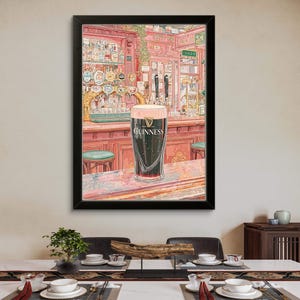 Irish Pub Guinness Poster - Klassisches Pint Wandkunst Dekor Bild 13