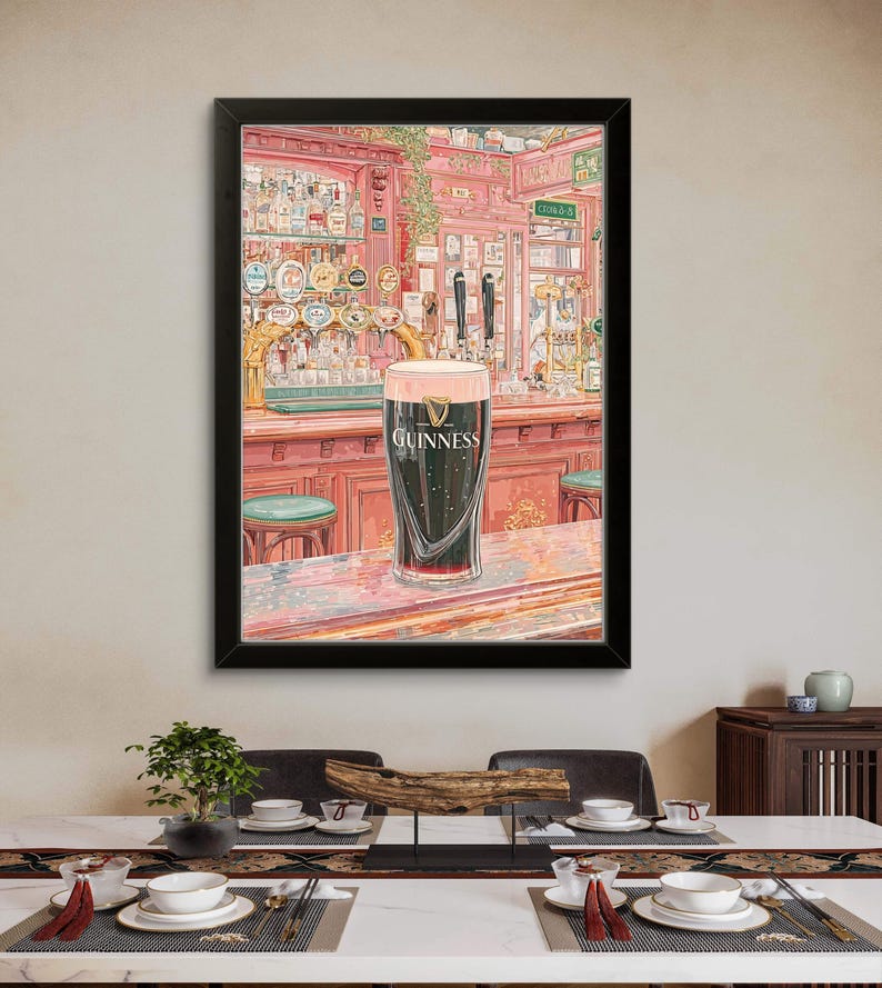 Irish Pub Guinness Poster - Klassisches Pint Wandkunst Dekor Bild 13