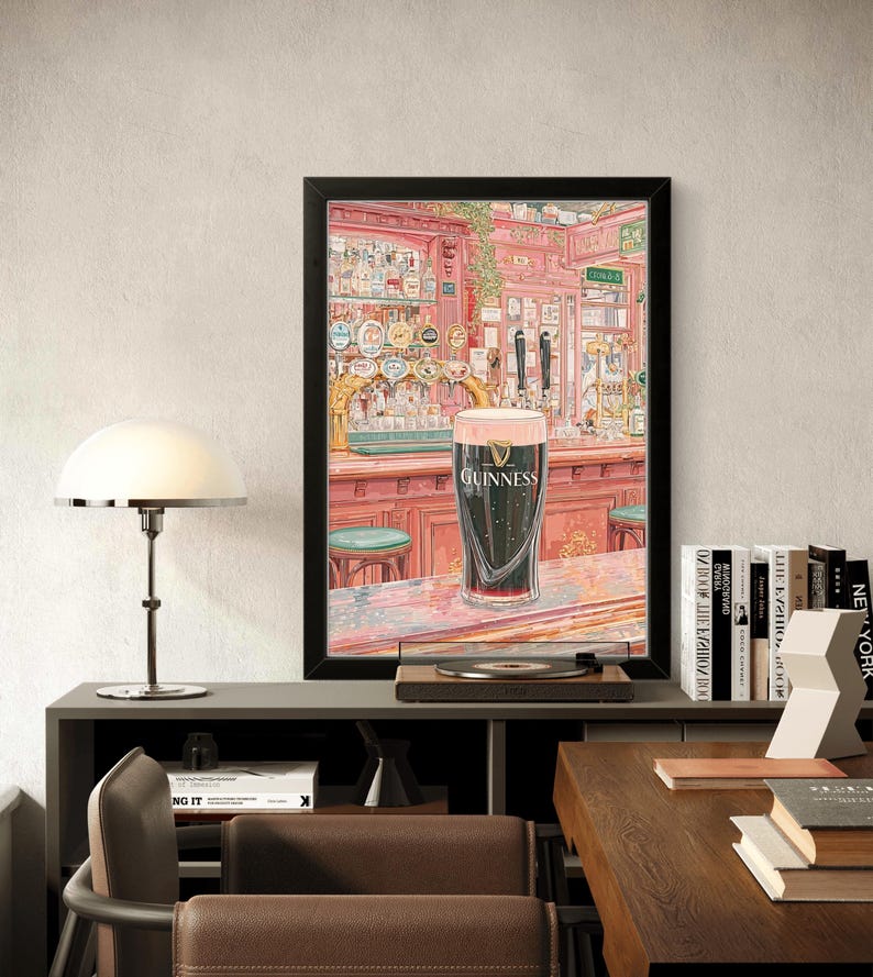 Irish Pub Guinness Poster - Klassisches Pint Wandkunst Dekor Bild 11