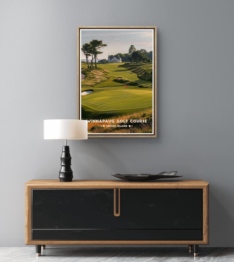 Winnapaug Golf Poster: Rhode Island Coastal Course Print image 14