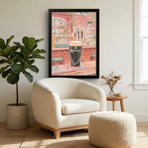 Irish Pub Guinness Poster - Klassisches Pint Wandkunst Dekor Bild 2