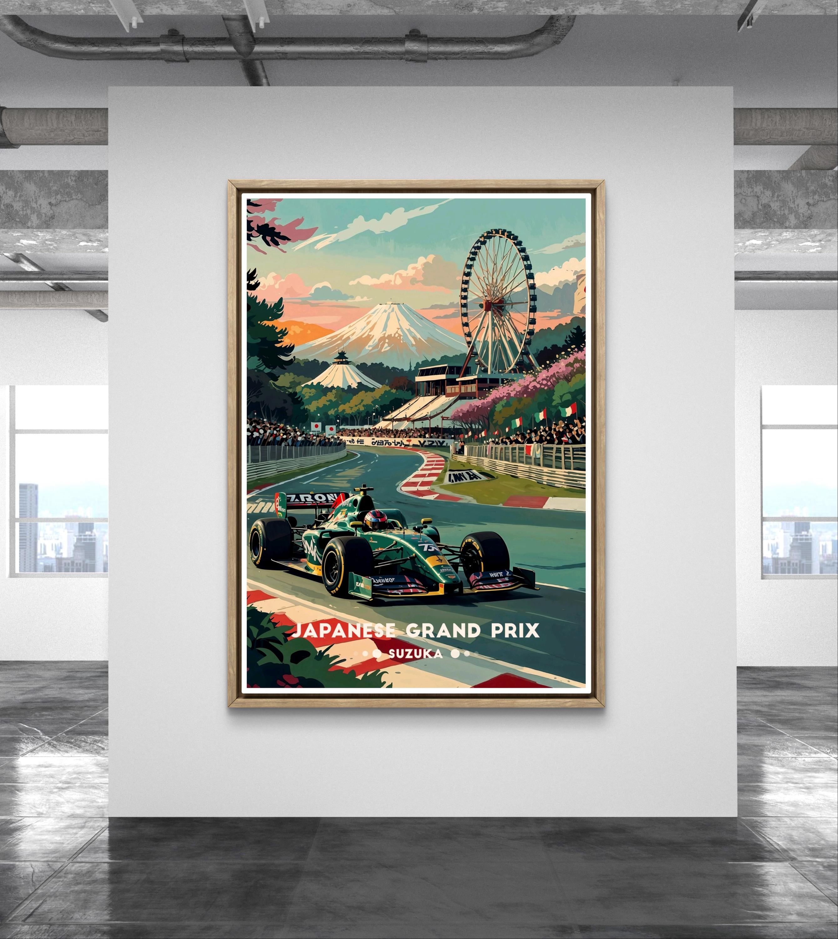 Japanese Grand Prix Poster: Suzuka F1 Racing Art Print - Etsy