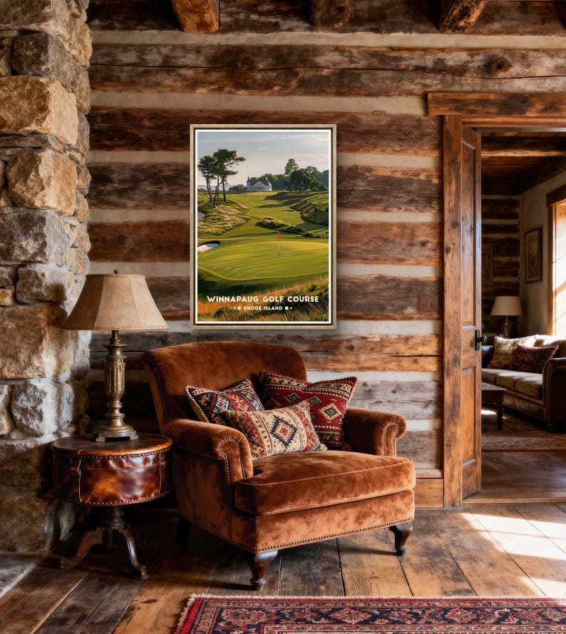 Winnapaug Golf Poster: Rhode Island Coastal Course Print image 13