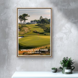 Winnapaug Golf Poster: Rhode Island Coastal Course Print image 10