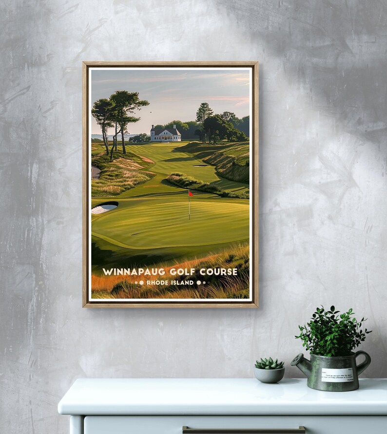 Winnapaug Golf Poster: Rhode Island Coastal Course Print image 10
