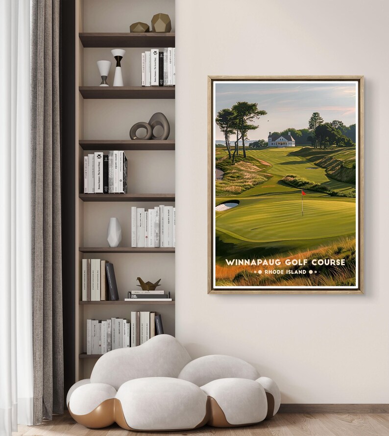 Winnapaug Golf Poster: Rhode Island Coastal Course Print image 8