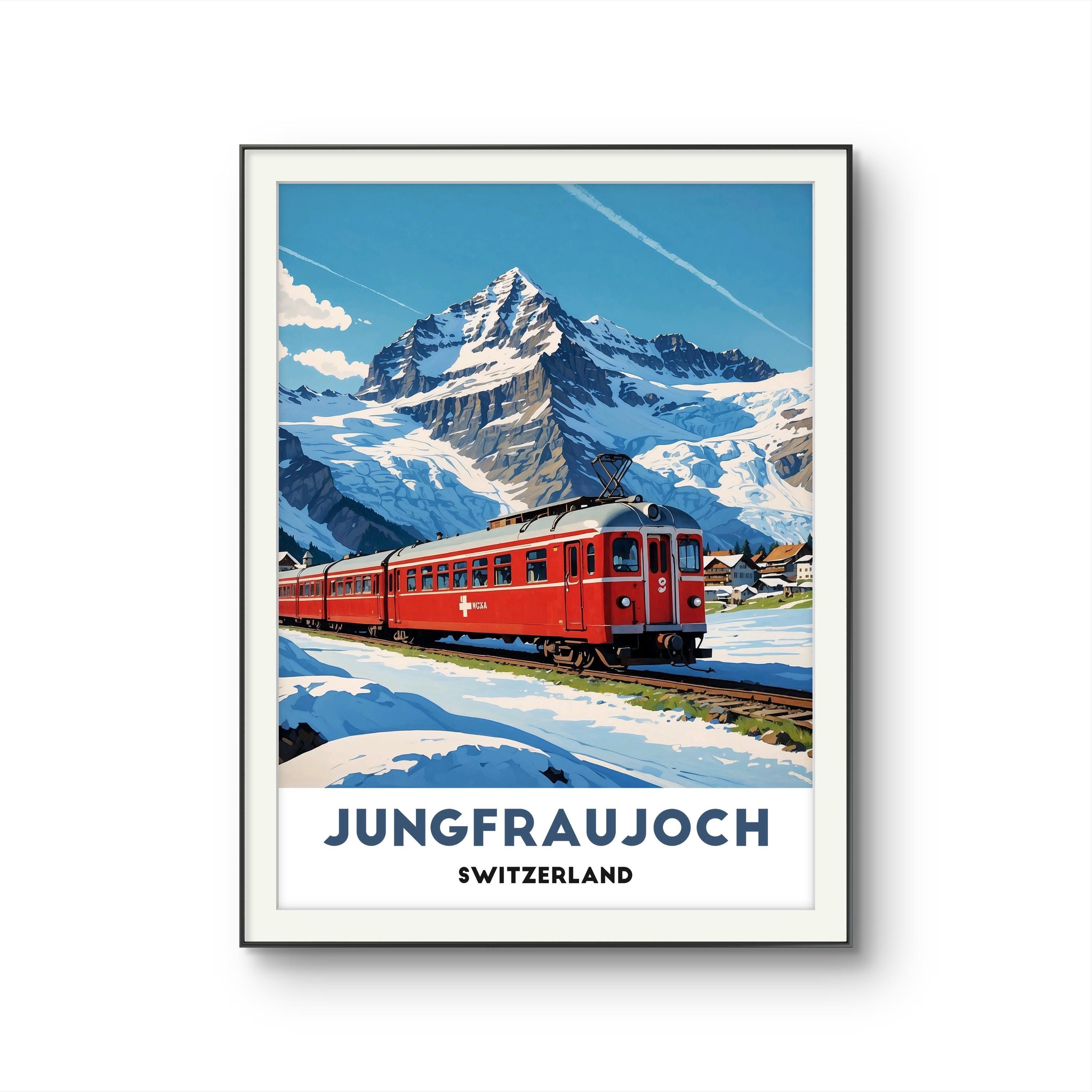 PostersAndCo™ LÖTSCHBERG Train Suisse Rqpf-Poster/Reproduction HQ