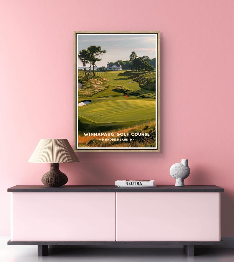 Winnapaug Golf Poster: Rhode Island Coastal Course Print image 18