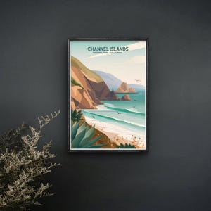 チャンネル諸島国立公園ポスター：ヴィンテージ・カリフォルニア沿岸アート 画像 2