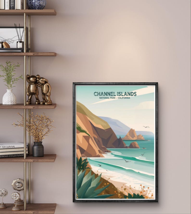チャンネル諸島国立公園ポスター：ヴィンテージ・カリフォルニア沿岸アート 画像 10