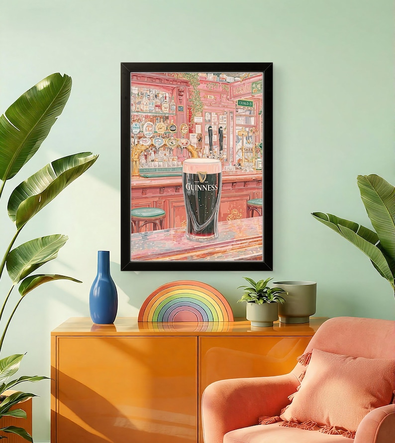 Irish Pub Guinness Poster - Klassisches Pint Wandkunst Dekor Bild 10